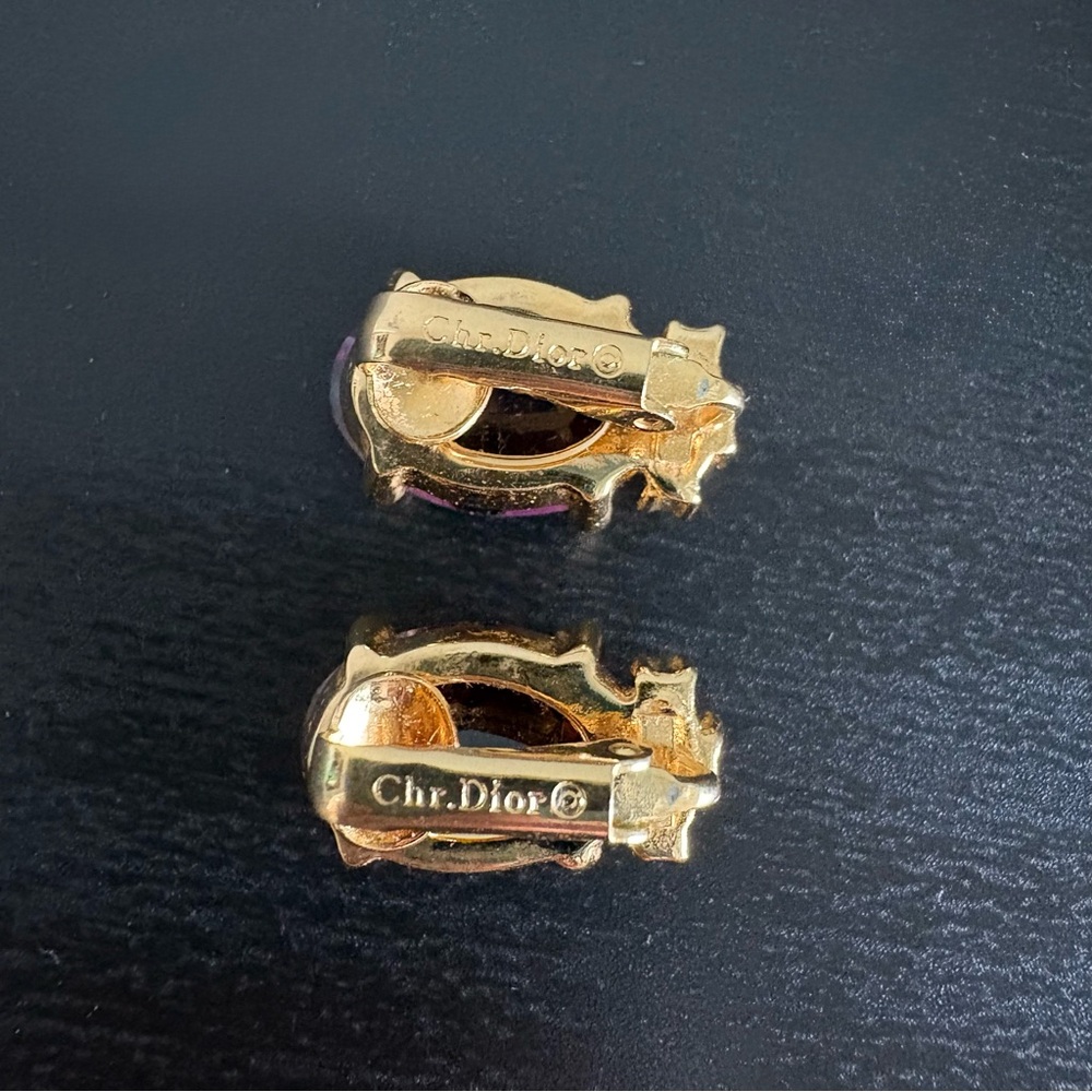 Vintage Dior Clip On Earrings - Picture 3 of 11